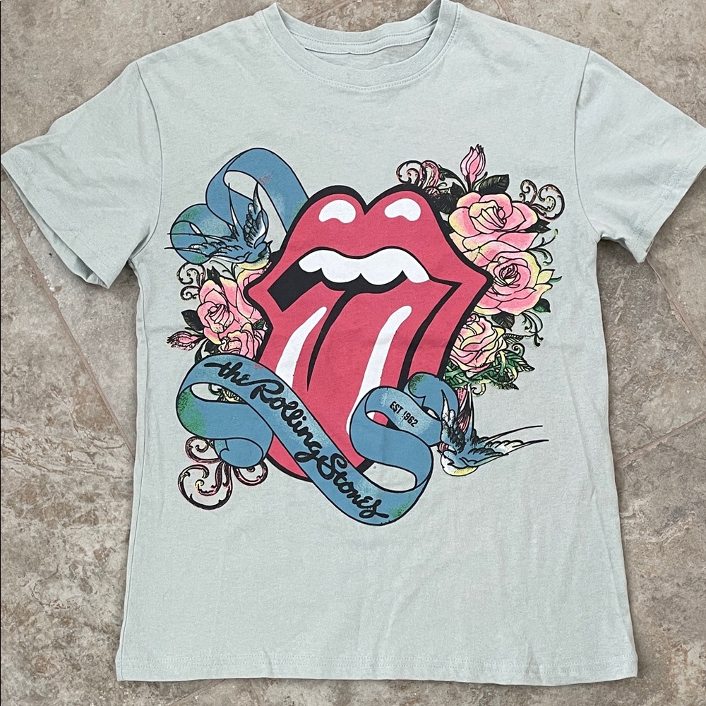 The Rolling Stones Gray Cotton Tee